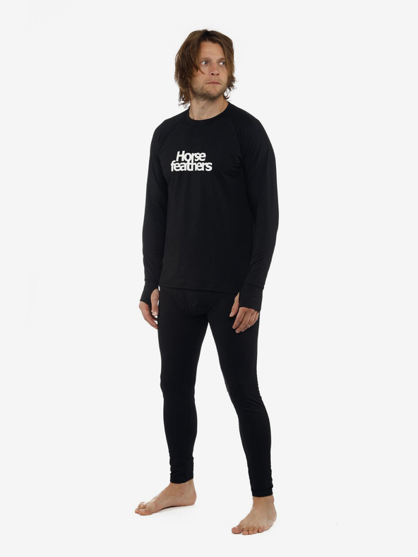 Horsefeathers Pantaloni termici Riley - nero taglia L CAVALIERI