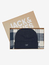 Jack & Jones Jack & Jones Frost set cappello e sciarpa blu scuro da uomo