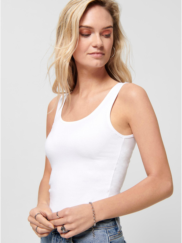 ONLY Canotta basic bianca da donna ONLY Live Love
