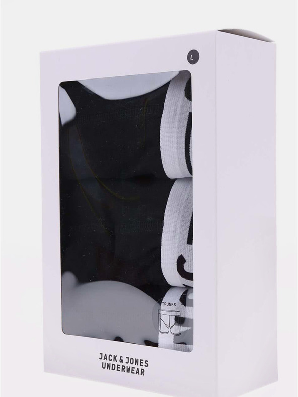 Jack & Jones Set di tre boxer Jack & Jones Sense da uomo neri