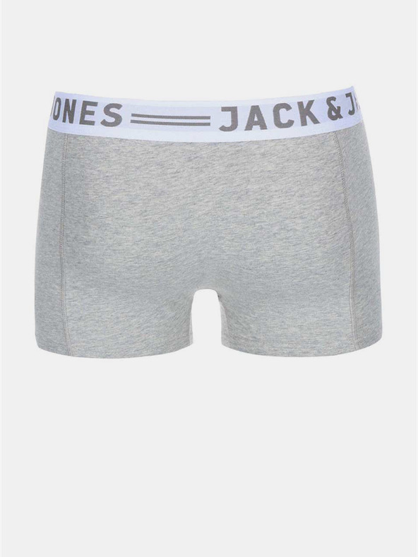 Jack & Jones Set di tre boxer Jack & Jones Sense da uomo in bianco, nero e grigio