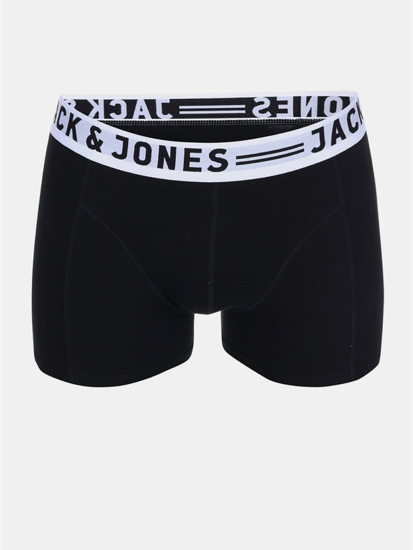 Jack & Jones Set di tre boxer Jack & Jones Sense da uomo in bianco, nero e grigio