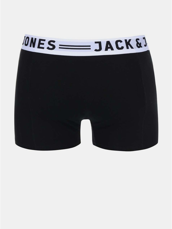 Jack & Jones Set di tre boxer Jack & Jones Sense da uomo in bianco, nero e grigio