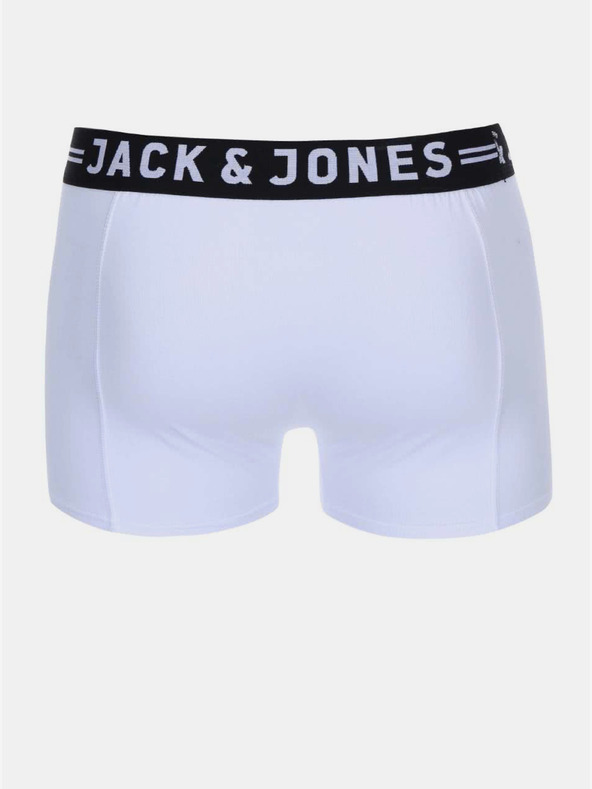 Jack & Jones Set di tre boxer Jack & Jones Sense da uomo in bianco, nero e grigio