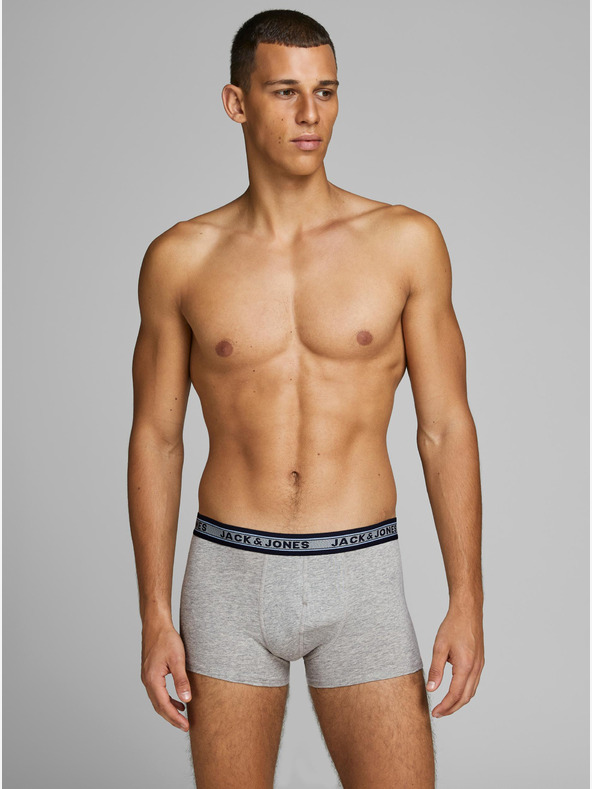 Jack & Jones Set di cinque boxer verdi e grigi Jack & Jones Oliver