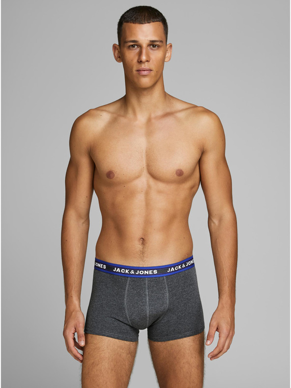 Jack & Jones Set di cinque boxer verdi e grigi Jack & Jones Oliver