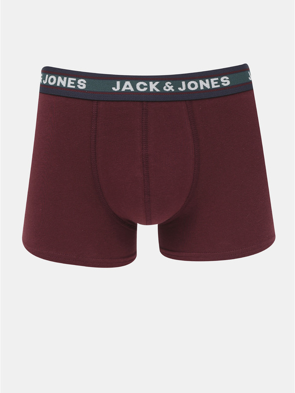 Jack & Jones Set di cinque boxer verdi e grigi Jack & Jones Oliver