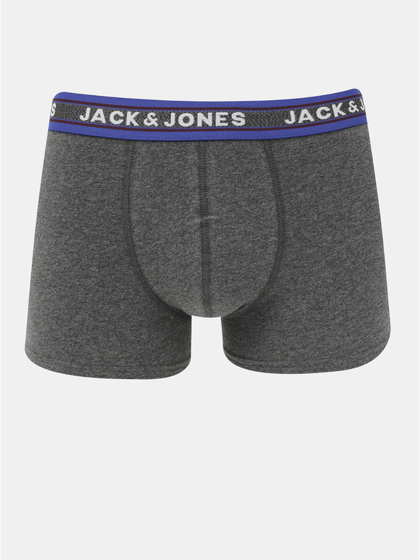 Jack & Jones Set di cinque boxer verdi e grigi Jack & Jones Oliver