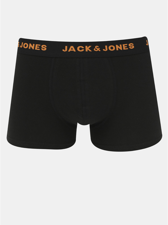 Jack & Jones Set di sette boxer neri Jack & Jones Basic