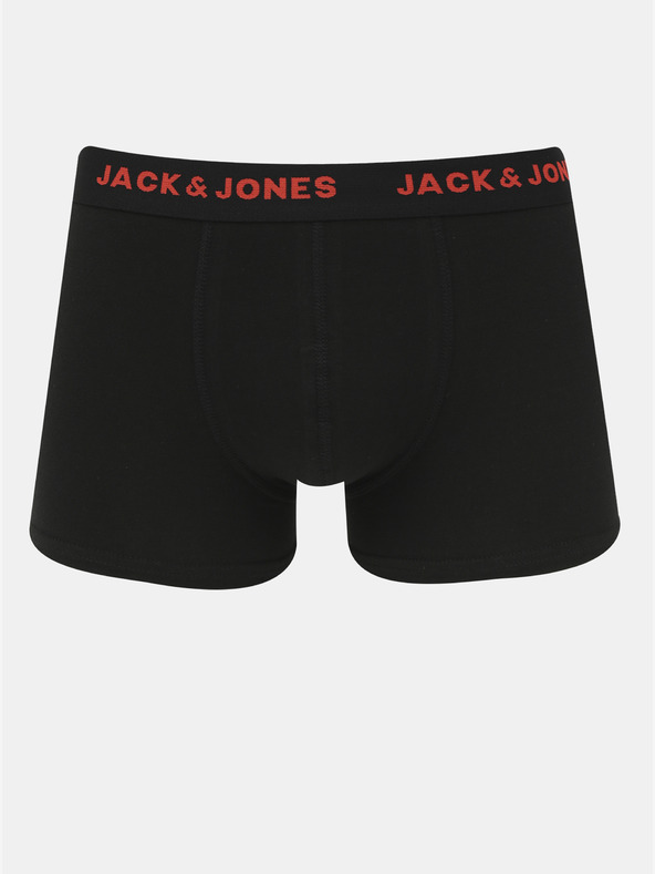 Jack & Jones Set di sette boxer neri Jack & Jones Basic