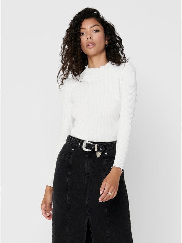 ONLY Maglietta basic crema ONLY Emma