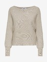 ONLY Maglione a coste beige da donna con maniche a pipistrello ONLY Adaline