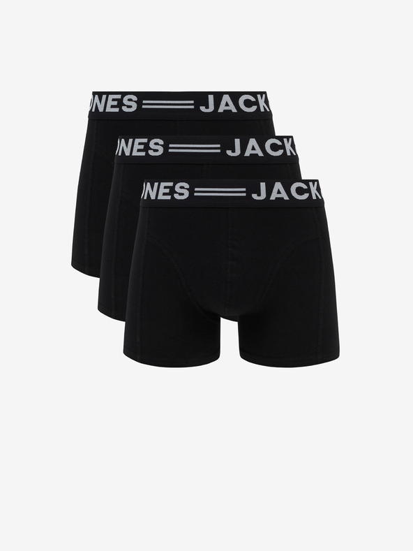 Jack & Jones Set di tre boxer neri Jack & Jones Sense