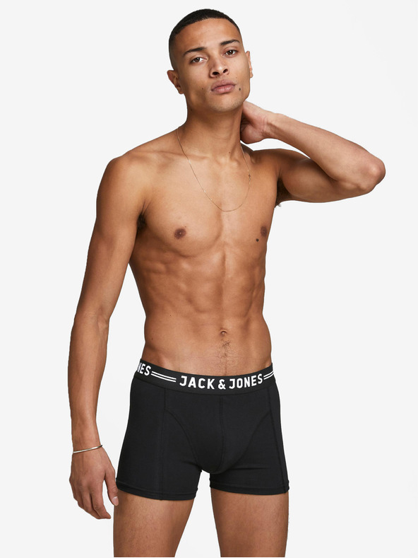 Jack & Jones Set di tre boxer neri Jack & Jones Sense