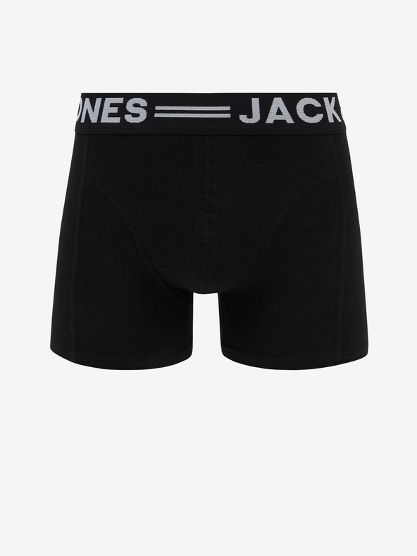 Jack & Jones Set di tre boxer neri Jack & Jones Sense