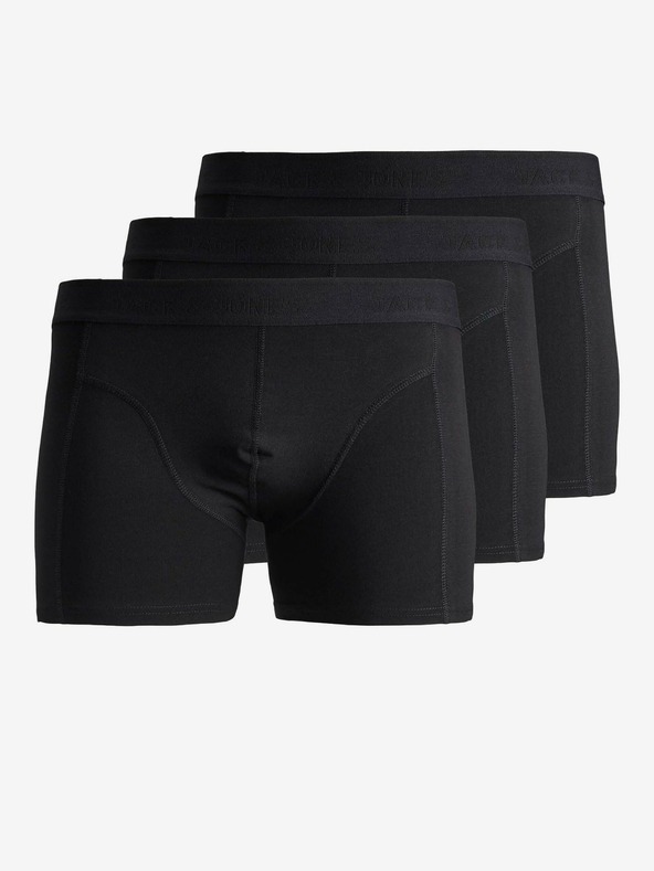 Jack & Jones Set di tre boxer neri Jack & Jones
