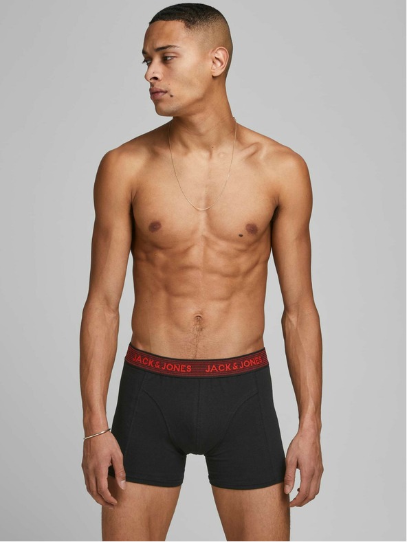 Jack & Jones Set di tre boxer neri Jack & Jones