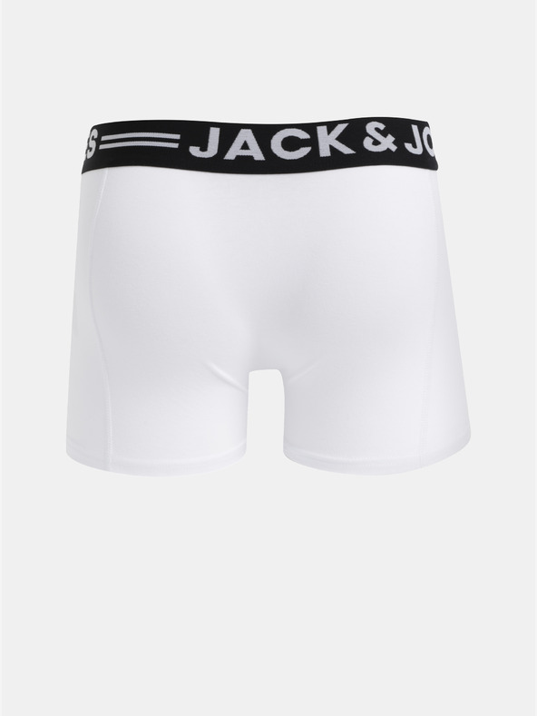 Jack & Jones Set di tre boxer Jack & Jones Sense bianchi da uomo