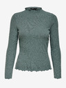 ONLY Maglietta verde a coste da donna ONLY Emma