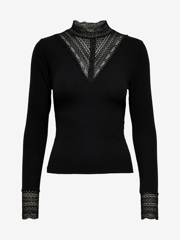 ONLY Top nero con pizzo ONLY Tilde