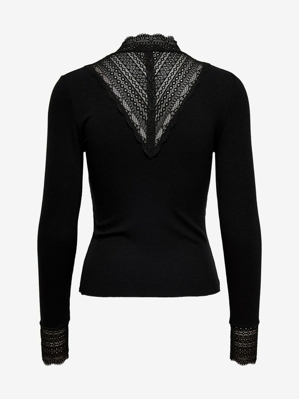 ONLY Top nero con pizzo ONLY Tilde