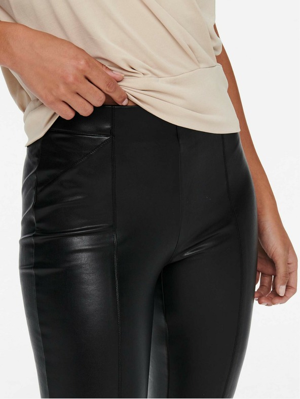 ONLY Leggings neri in similpelle ONLY Jessie