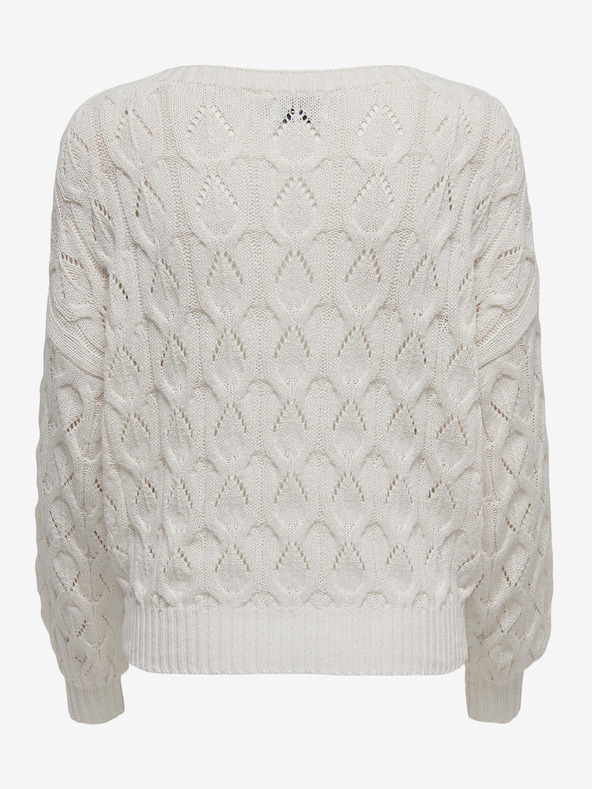 ONLY Maglione bianco a fantasia da donna SOLO Brynn