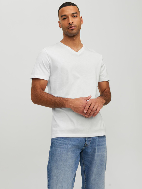 Jack & Jones Maglietta basic da uomo Jack & Jones bianca
