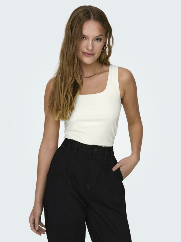 ONLY Canotta reversibile crema da donna ONLY Ea