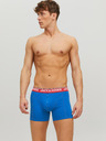 Jack & Jones Set di tre boxer da uomo a fantasia in rosso, nero e blu Jack & Jones Azores