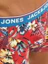 Jack & Jones Set di tre boxer da uomo a fantasia in rosso, nero e blu Jack & Jones Azores