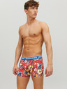 Jack & Jones Set di tre boxer da uomo a fantasia in rosso, nero e blu Jack & Jones Azores
