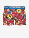 Jack & Jones Set di tre boxer da uomo a fantasia in rosso, nero e blu Jack & Jones Azores