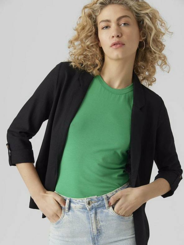 Vero Moda Giacca nera da donna con lino VERO MODA Jesmilo