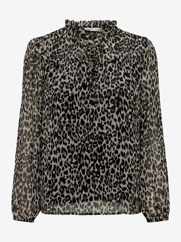 ONLY Camicetta fantasia beige e nera da donna ONLY Ditsy