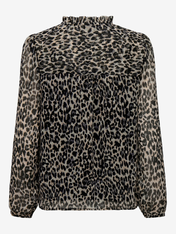 ONLY Camicetta fantasia beige e nera da donna ONLY Ditsy