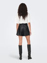 ONLY Pantaloncini neri da donna in similpelle ONLY Heidi