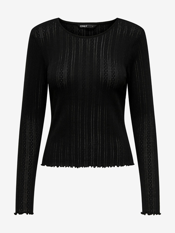 ONLY Maglietta a maniche lunghe nera da donna ONLY Carlotta