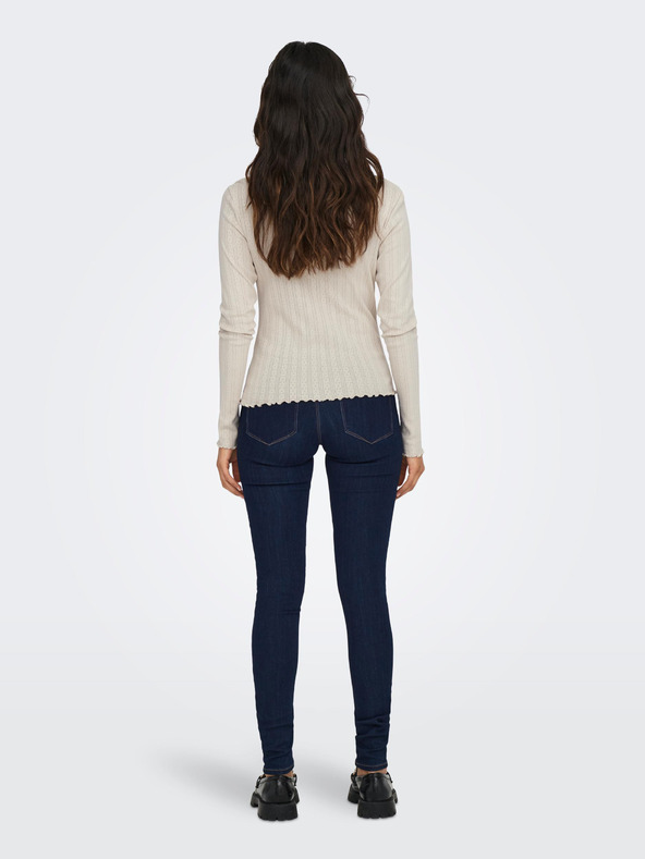 ONLY Maglietta a maniche lunghe beige da donna ONLY Carlotta