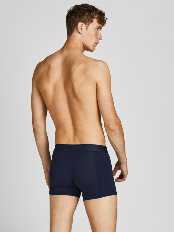 Jack & Jones Set di tre boxer da uomo in blu scuro, bordeaux e nero Jack & Jones Basic