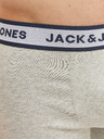 Jack & Jones Set di tre boxer da uomo in grigio chiaro, bianco e blu scuro Jack & Jones Solid