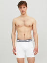 Jack & Jones Set di tre boxer da uomo in grigio chiaro, bianco e blu scuro Jack & Jones Solid