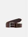 Jack & Jones Cintura in pelle marrone scuro da uomo Jack & Jones Rock