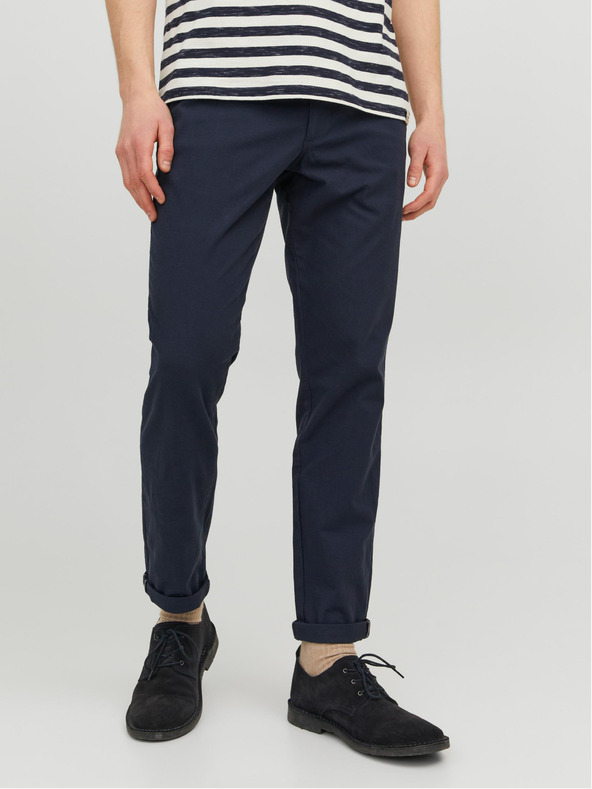 Jack & Jones Pantaloni chino blu scuro da uomo Jack & Jones Marco