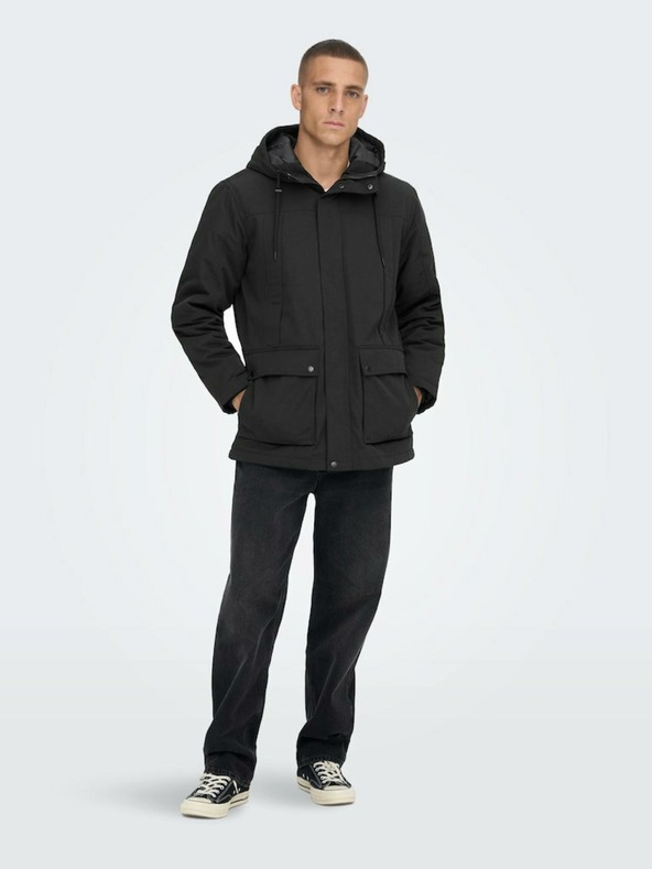ONLY & SONS Giacca invernale nera da uomo ONLY & SONS Jayden