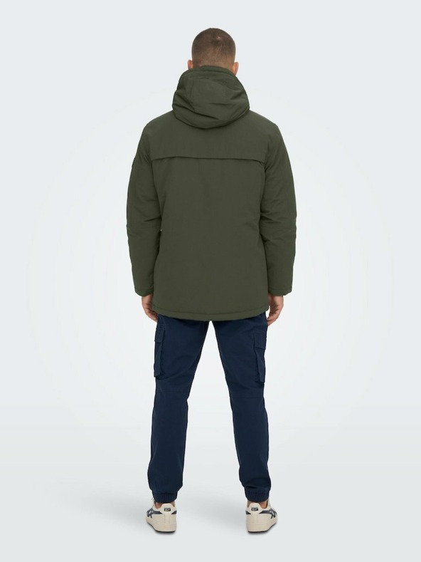 ONLY & SONS Giacca invernale verde scuro da uomo ONLY & SONS Jayden