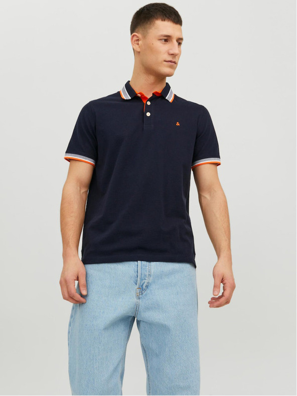Jack & Jones Polo da uomo blu scuro Jack & Jones Paulos