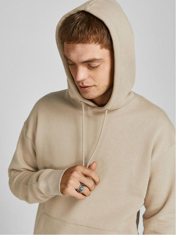 Jack & Jones Felpa con cappuccio Jack & Jones Star Beige Uomo