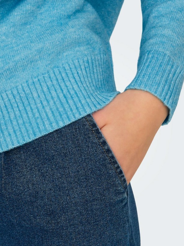 ONLY Maglione basic azzurro da donna SOLO Lesly