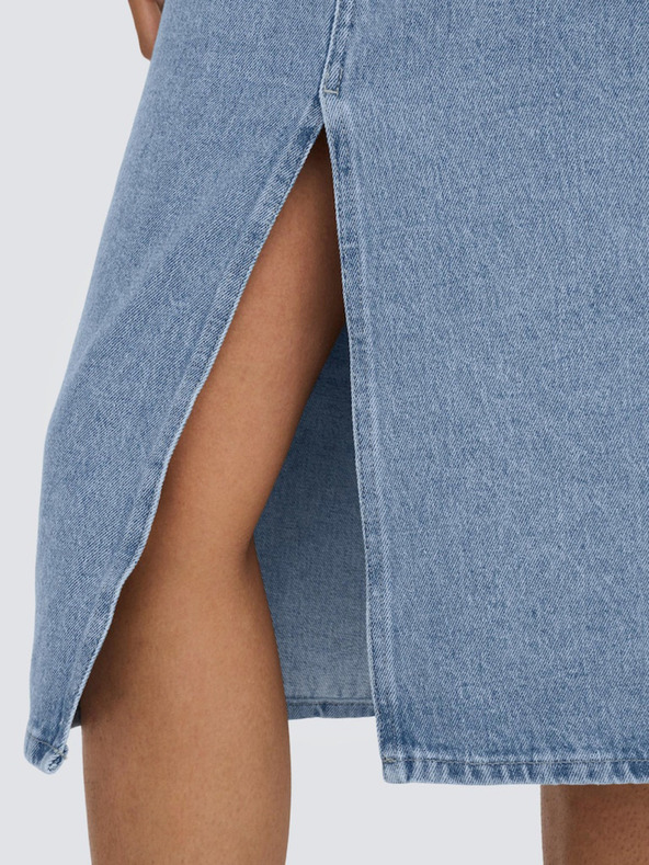 ONLY Gonna midi in denim blu chiaro da donna ONLY Bianca